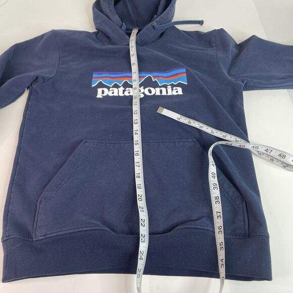 Patagonia Hoodie Sweatshirt, Small, Dark Blue, Logo, Graphic - Picture 5 of 6